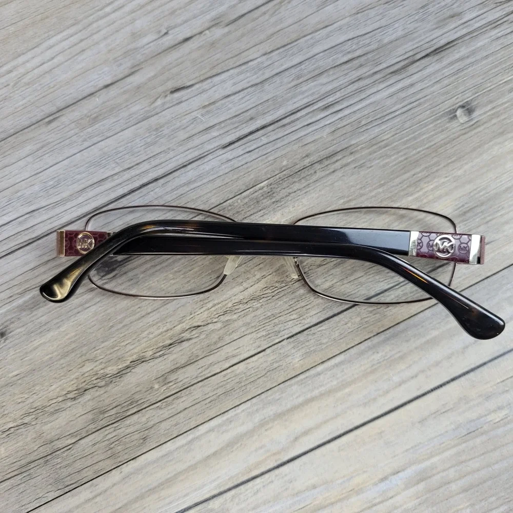 Michael Kors Eyeglass Frames MK338 210 Brown Burgundy Rectangle Womens 52-16-135